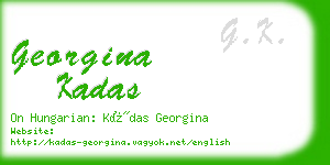 georgina kadas business card